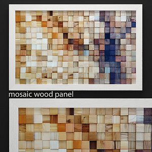 mosaic wood panel