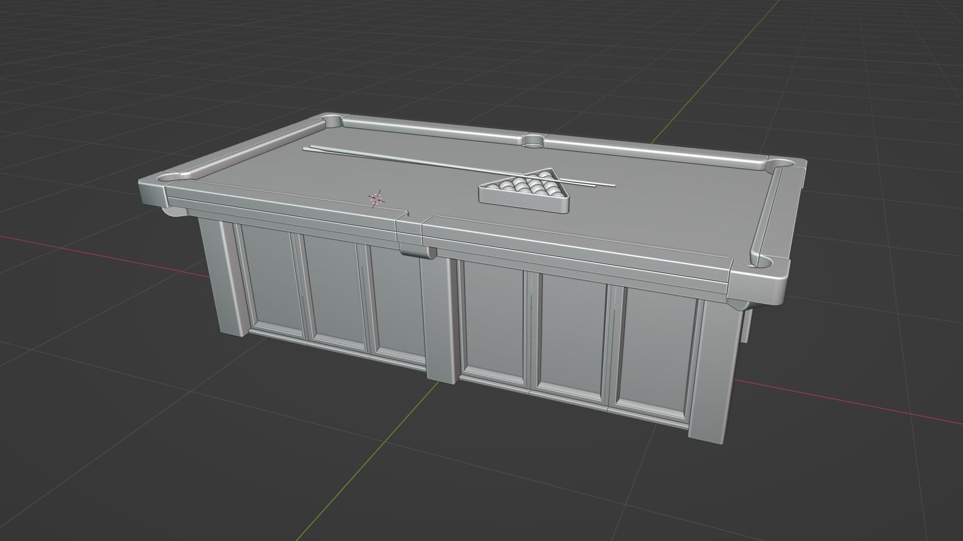 3D Model Billiard Table Set - TurboSquid 2413274