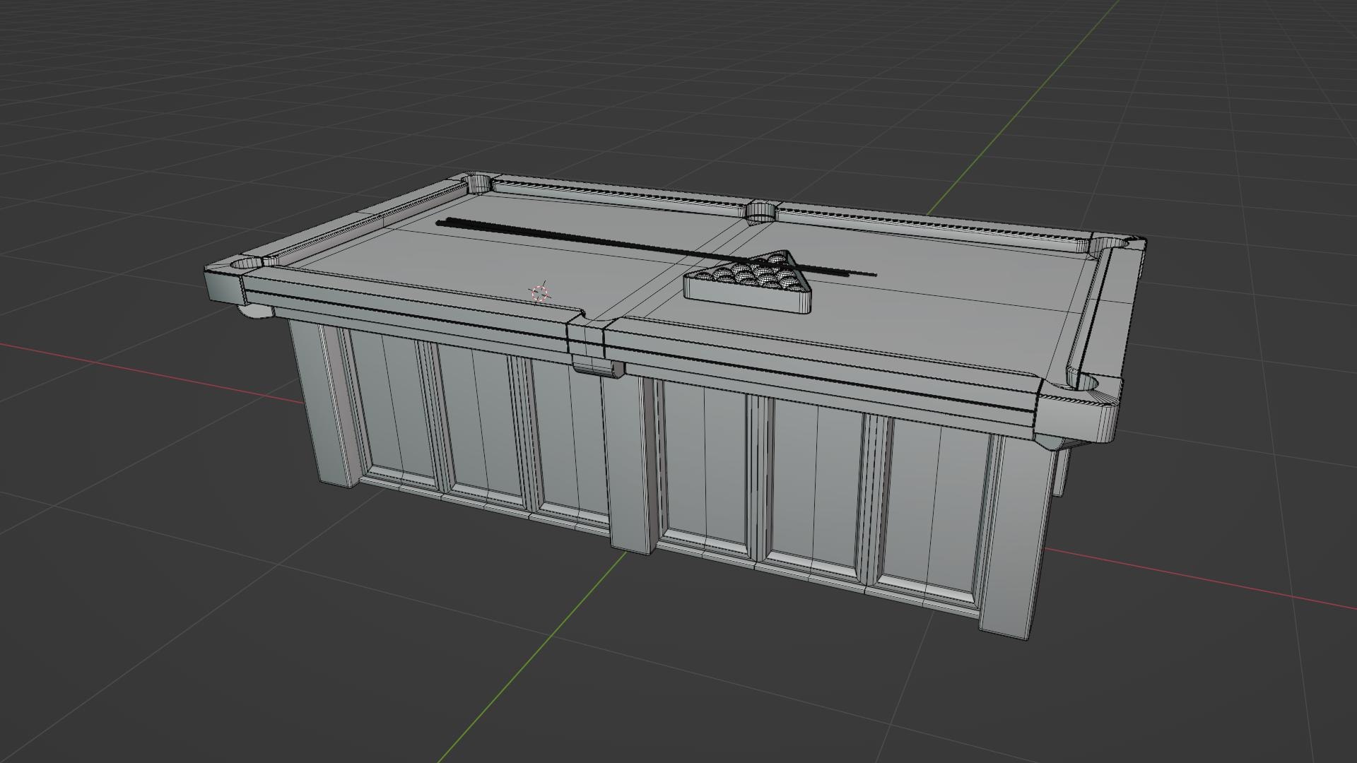 3D Model Billiard Table Set - TurboSquid 2413274