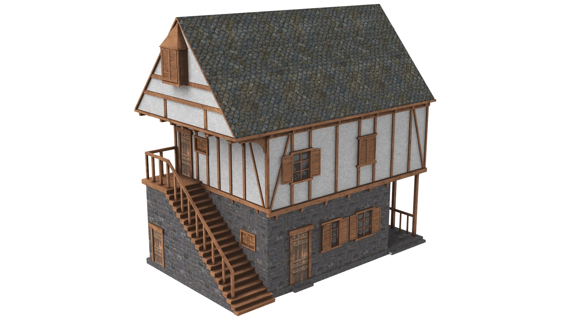 3D Real Medieval Houses Model - TurboSquid 1441381