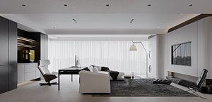 3D model Modern living room