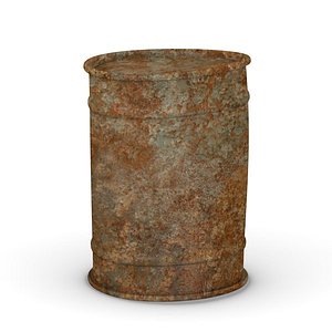 rusty barrel 3d model