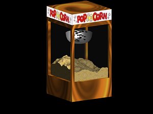 popcorn machine 3d max