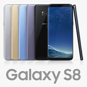 3D model samsung galaxy s8 colors