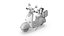 Moto Scooter Retro Naranja