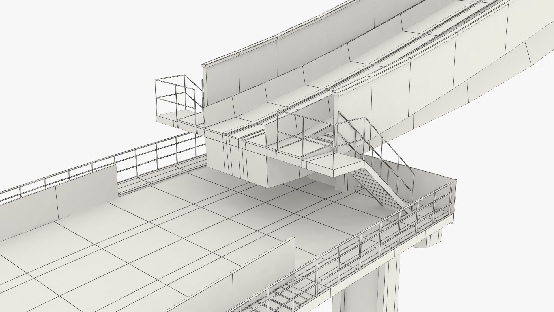 Summer Ski Jump Ramp Green Surface Model - TurboSquid 2447286