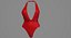 Maillot de bain une pièce réaliste pour personnage féminin