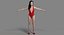 Maillot de bain une pièce réaliste pour personnage féminin