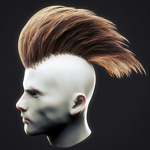 3D undercut hairstyle 6 model