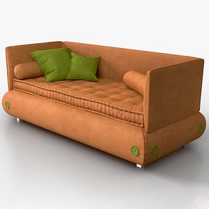 Sofa Comfort Orange 3D model
