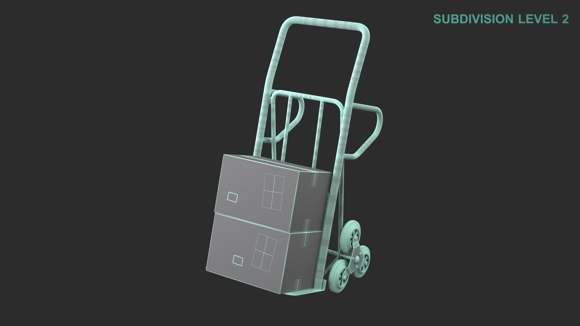 3D Hand Truck With Packages https://p.turbosquid.com/ts-thumb/PB/4WAX5f/a9/wireframe0001/jpg/1669208474/1920x1080/fit_q87/9ba66d6cc3cf862172186adb81b8fb312db65955/wireframe0001.jpg