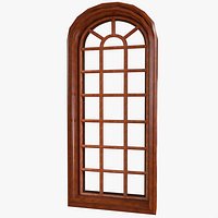 window castle style rotund rounded round