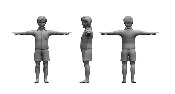 3D boy model