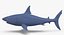 3D model great white shark
