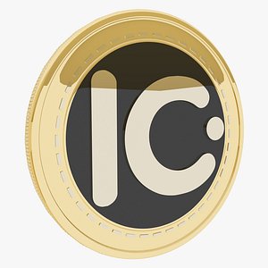 INO COIN Cryptocurrency Gold Coin 3D model