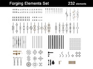 3D forging elements model