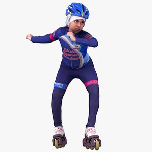 Indian skating Girl 3D