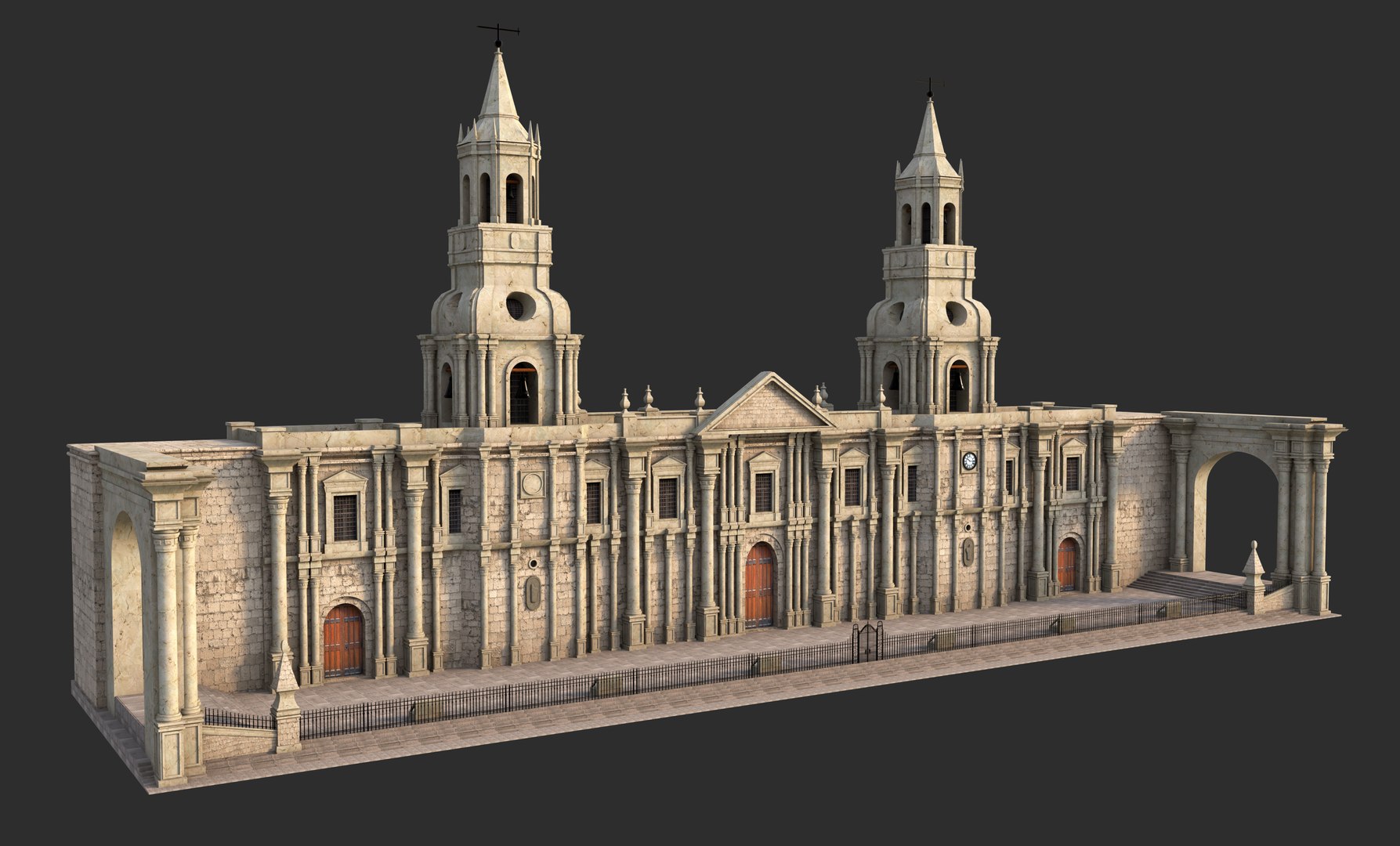 Basilica Cathedral of Arequipa Peru V2 3D https://p.turbosquid.com/ts-thumb/PB/EaWcjX/M0/arequipa2/jpg/1752686022/1920x1080/fit_q87/2b5e9b8425478fa52588a27fe111a40eba7a3f4a/arequipa2.jpg