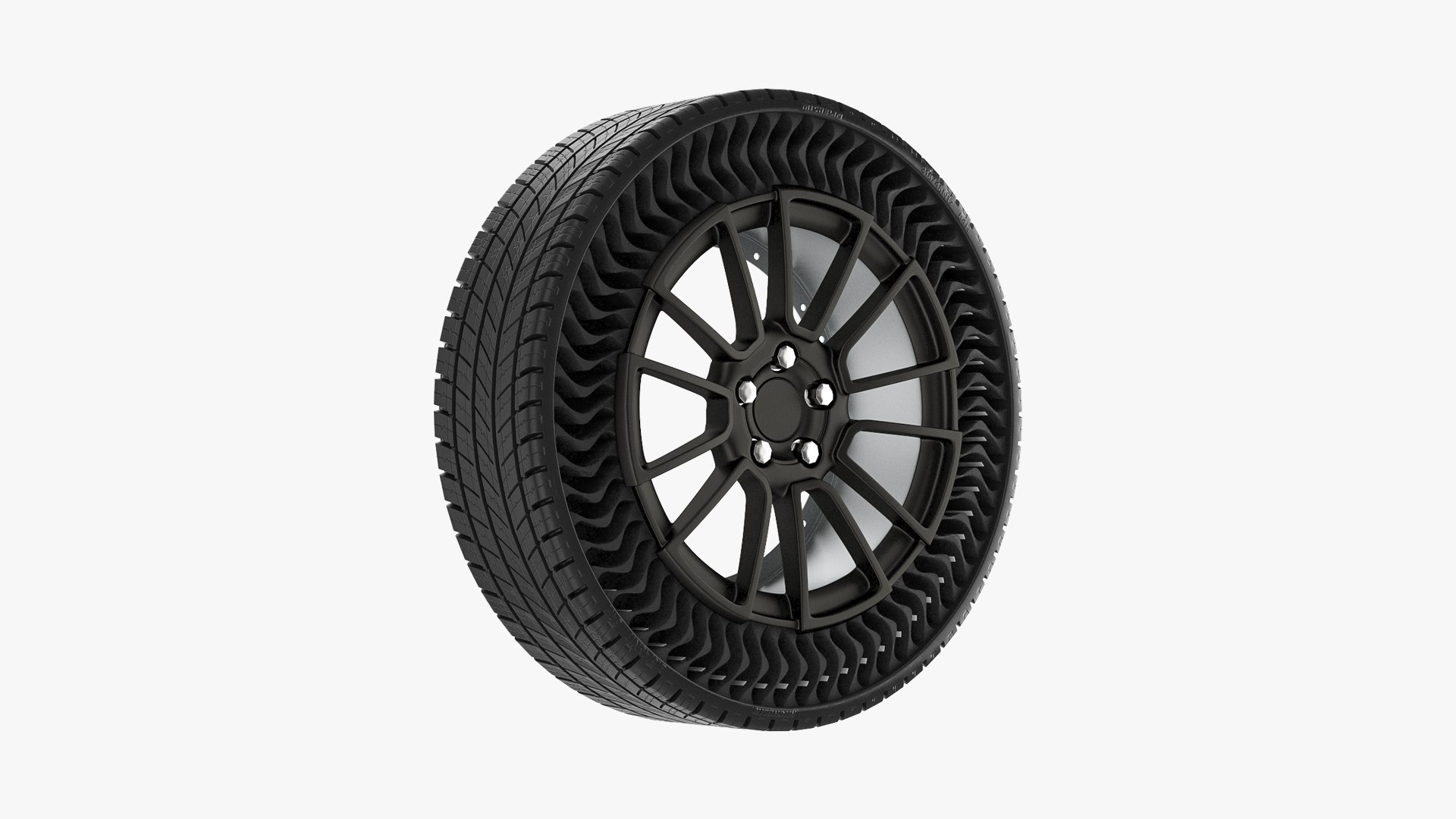 Airless Michelin Tire 3D model preview