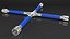 Anti Slip Four Way Lug Nut Wrench