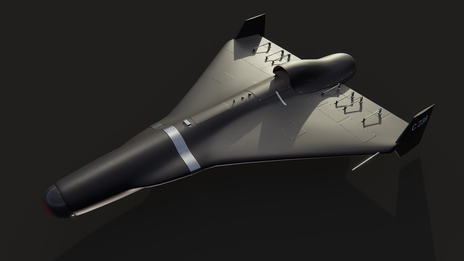 Turbojet Shahed 238 HESA model https://p.turbosquid.com/ts-thumb/PB/IChibM/ru/pr26/jpg/1708171708/1920x1080/fit_q87/0298fb31ccd2686c8f75cf223e52d5ccb9766a88/pr26.jpg