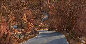 desert road rock 3D model