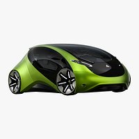 Futuristic Compact Car