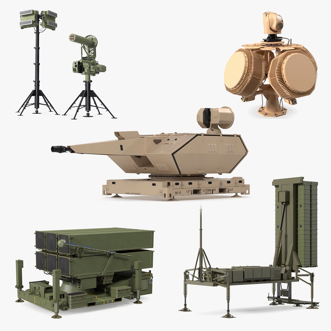 Air Defense Missile Systems Collection 3 3D model preview