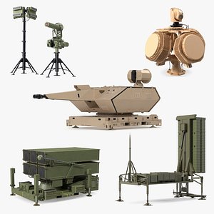 Air Defense Missile Systems Collection 3 3D