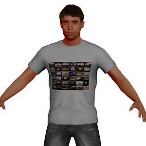 adult male casual model