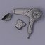 Glamourous  white hairdryer by 3DRivers