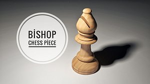 bishop piece 3D model