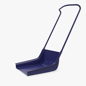 Sleigh Shovel Blue 3D Model
