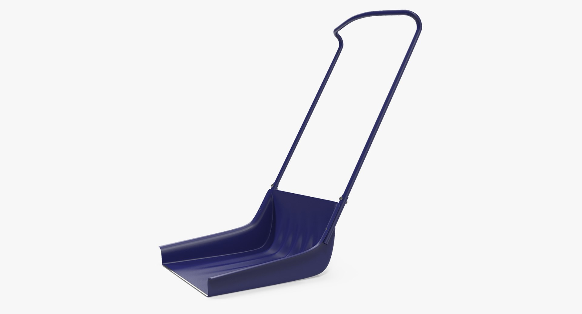 Sleigh Shovel Blue 3D Model 3D model preview