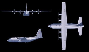 Lockheed Hercules C130 Cinema 4D R10.5 with textures