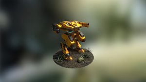 War robot mech 3D model