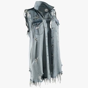 Women's Jean Vest 1