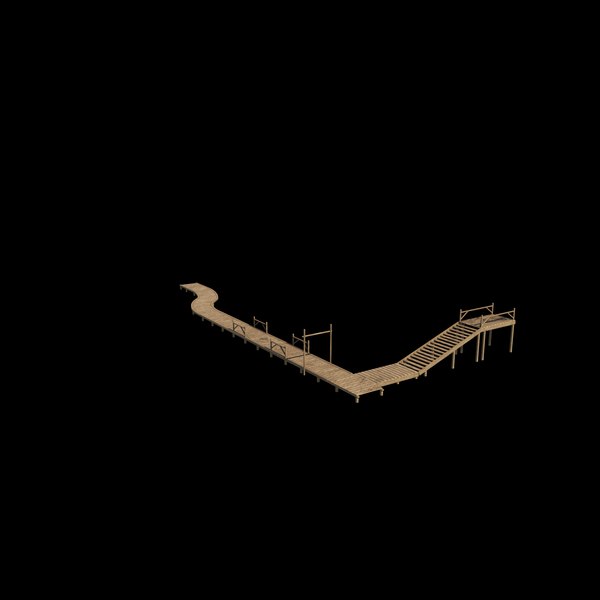 歩道橋のローポリ3Dモデル3Dモデル - TurboSquid 2509516
