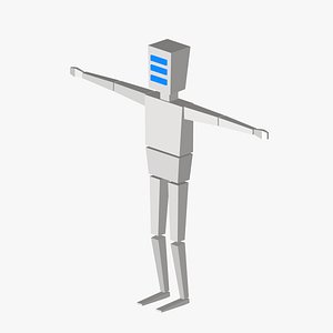 Low Poly Robot model