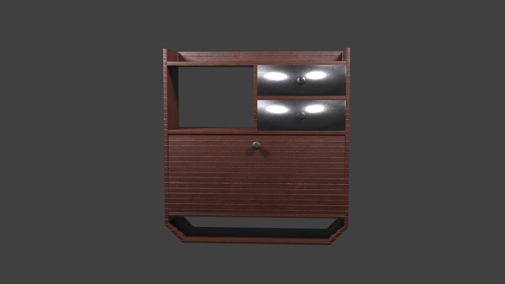 3D High-Quality Wall-Mount Table Model - TurboSquid 2128453