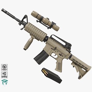 Machine Gun09 Brown All PBR unity UE Textures