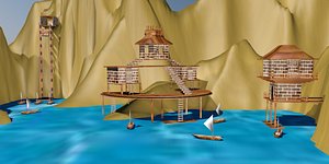 3D island model