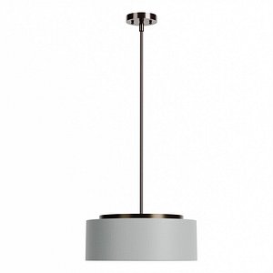 Oil-Rubbed Bronze Perses Drum Shade Pendant 3D model
