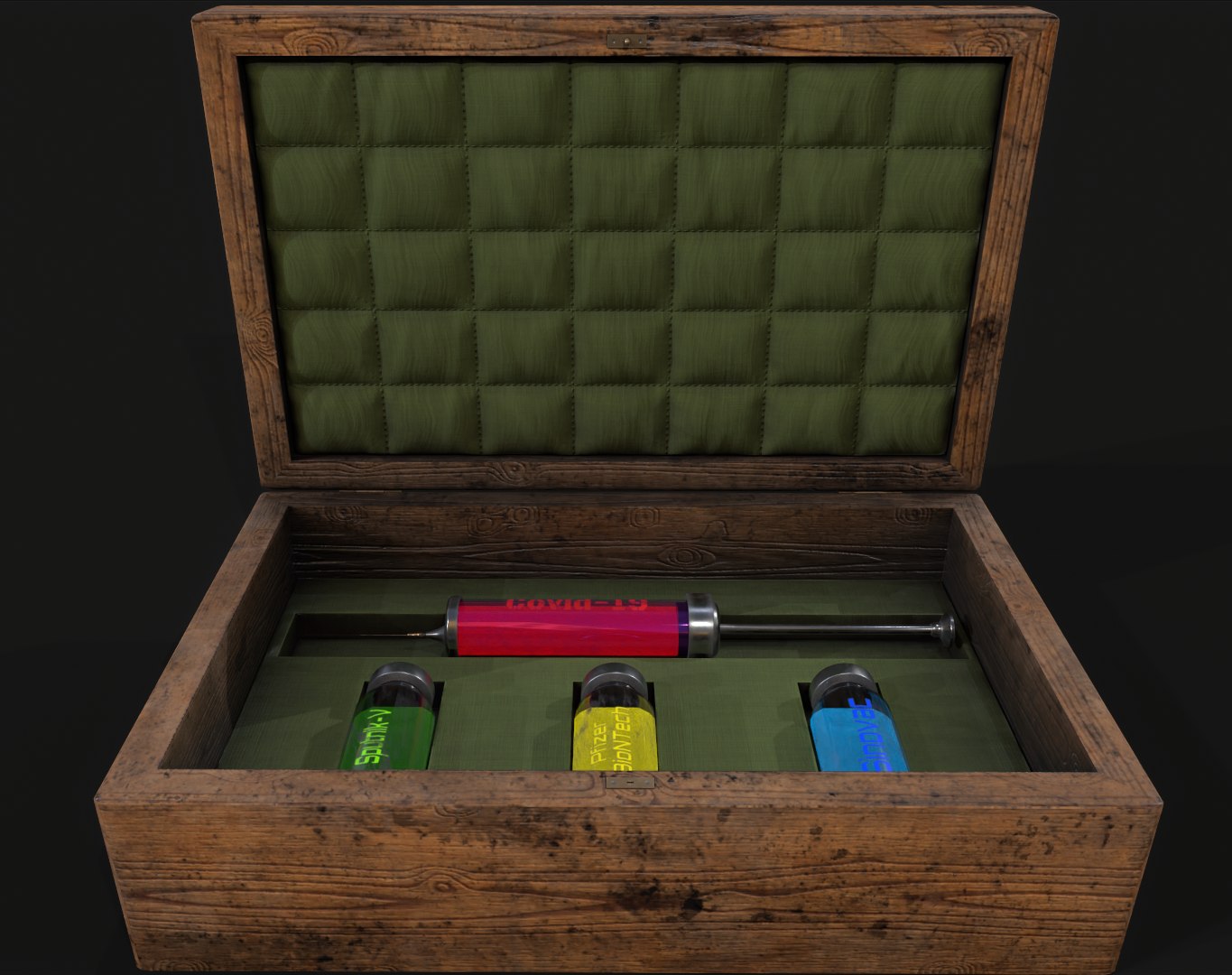 Stylized box with Covid-19 virus and vaccines model https://p.turbosquid.com/ts-thumb/PC/A2HfMm/Zd/11/png/1636629384/1920x1080/fit_q87/dc1cff82f960399267a7454f352cc55a7aaf847a/11.jpg