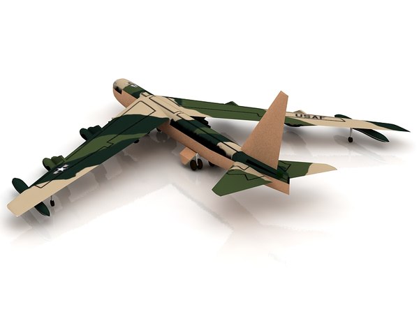 Bombardeiro Estratégico Boeing B52 Stratofortress Modelo 3D ...