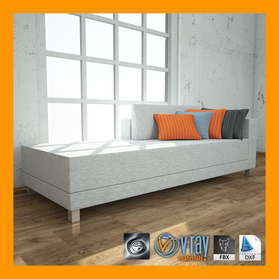 3d model bench v-ray