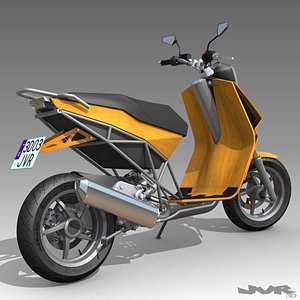 scooter motorcycle 3d model