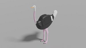 Cartoon Ostrich