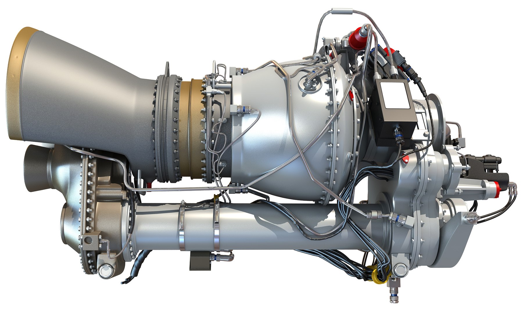 Turbomeca Arriel 2 Turboshaft 3d Model