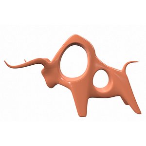 Abstract sculpture M109 3D